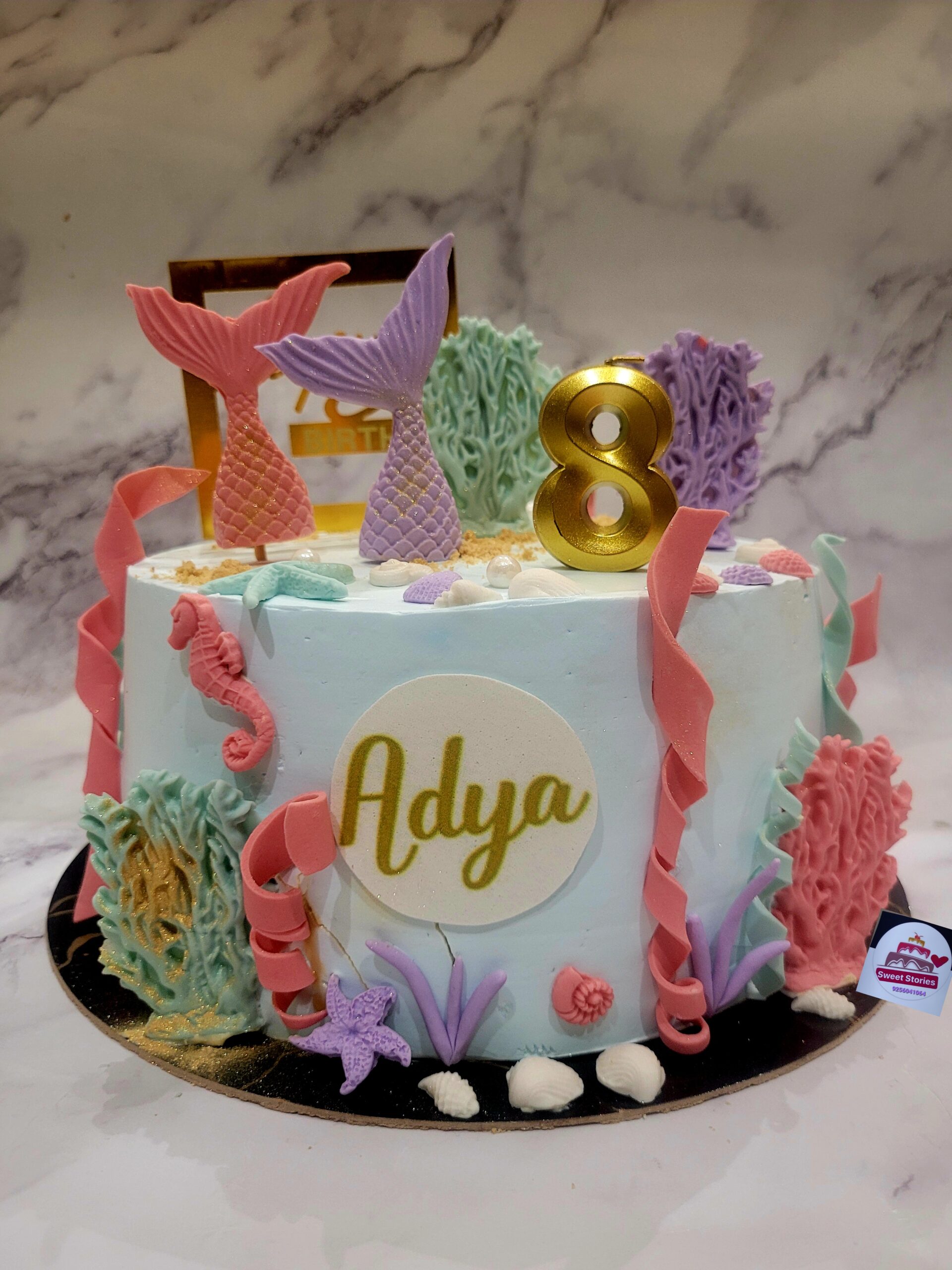 Eggless custom birthday cake by Sweet Storiess Mohali